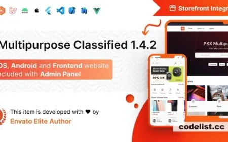 PSX - Multipurpose Classified Flutter App with Frontend and Admin Panel