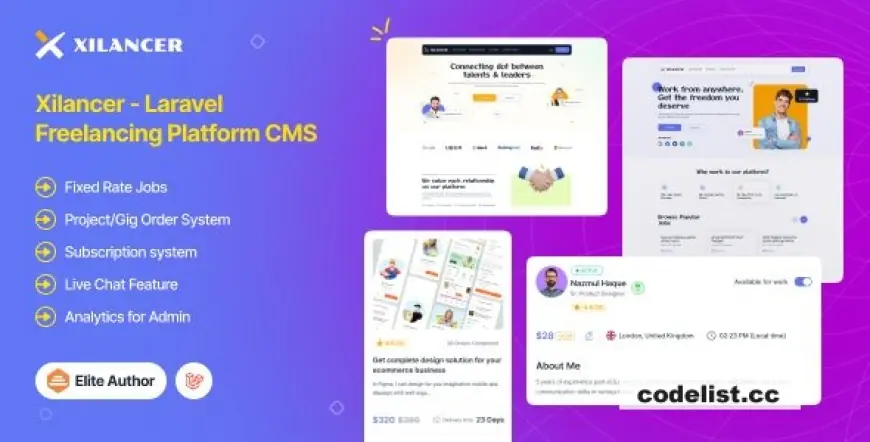 Xilancer - Freelancer Marketplace Platform with Services & Projects v2.8.0 - Untouched