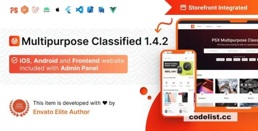 PSX - Multipurpose Classified Flutter App with Frontend and Admin Panel v1.4.7 - Nulled