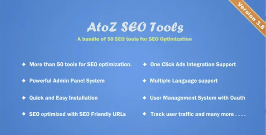 AtoZ SEO Tools - Search Engine Optimization Tools v3.7 - Nulled