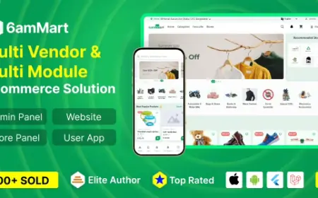 6amMart - Multivendor Food, Grocery, eCommerce, Parcel, Pharmacy delivery app with Admin & Website