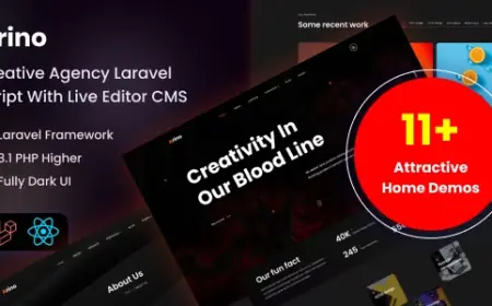 Arino - Creative Agency Laravel Script With Live Editor CMS