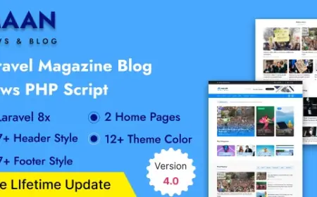 Maan News - Laravel Magazine Blog & News PHP Script