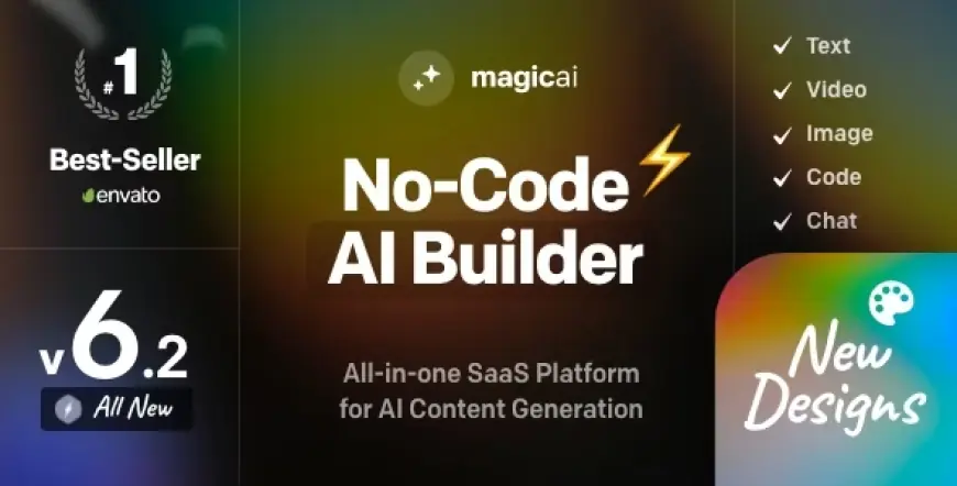 MagicAI - OpenAI Content, Text, Image, Video, Chat, Voice, and Code Generator as SaaS v6.2.0 - Untouched