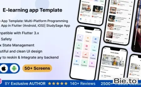 LearnUp UI App Template - Multi-Platform Programming Courses in Flutter