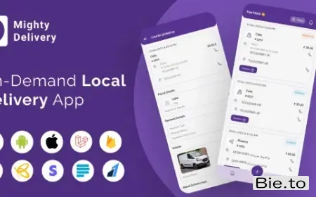 MightyDelivery - On Demand Local Delivery System Flutter App