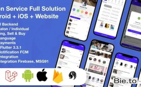 Multi Salon, Individual Appointments Booking System Full App Solution Flutter / Laravel / Angular