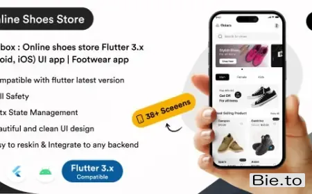 Rapidbox - Online shoes store Flutter 3.x (Android, iOS) UI app