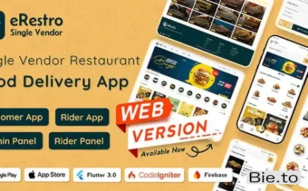 eRestro - Single Vendor Restaurant Flutter App