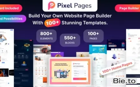 PixelPages – SAAS Application Website Builder for HTML Template