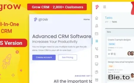 Grow CRM SaaS - Laravel Project Management - Multitenancy