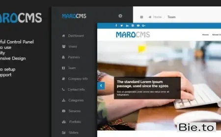 MaroCMS - Business CMS