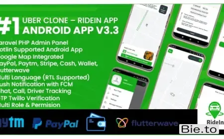 RideIn Taxi App - Android Taxi Booking App With Admin Panel