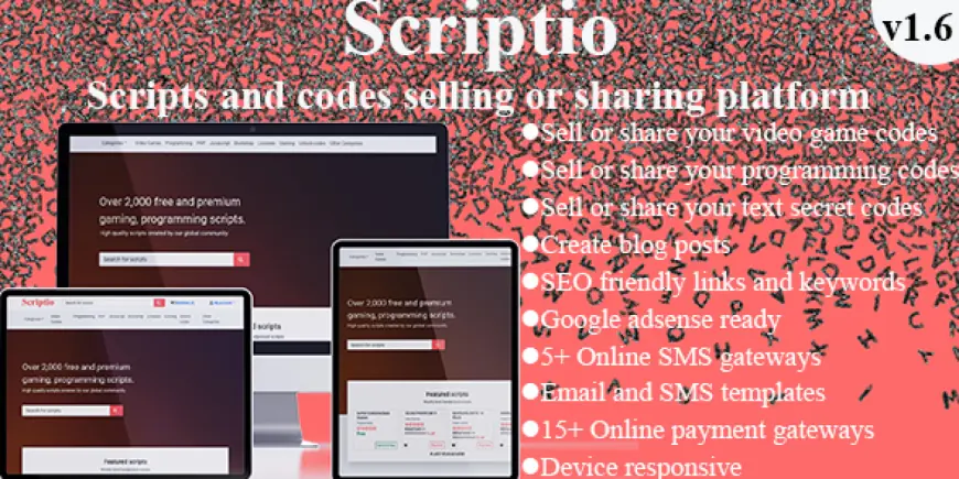 Scriptio - Scripts Selling Platform v1.6 - Untouched