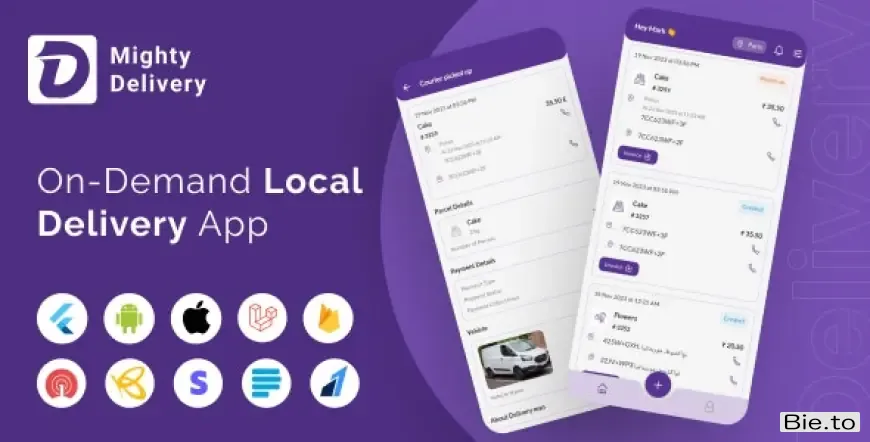 MightyDelivery - On Demand Local Delivery System Flutter App v19.0