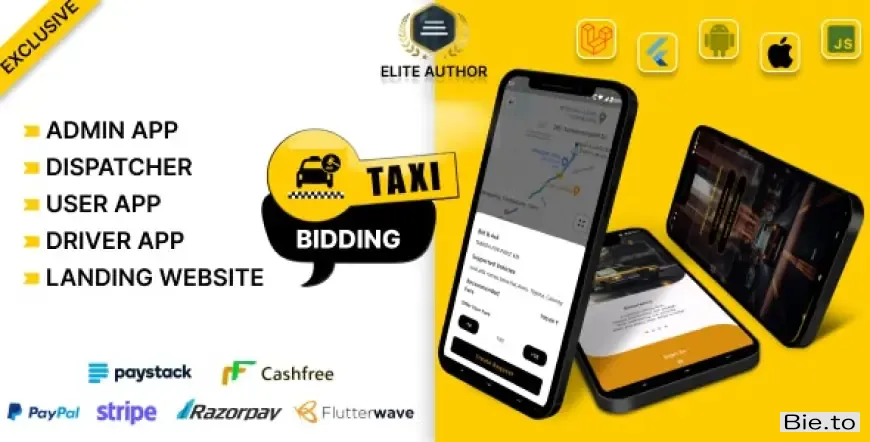 Tagxi Super Bidding - Taxi + Goods Delivery Complete Solution With Bidding Option v24 August 2024