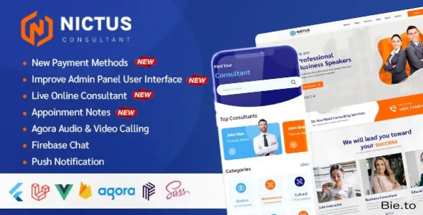 Nictus Consultation - Complete online appointment booking solution with flutter mobile app & laravel v1.1.5