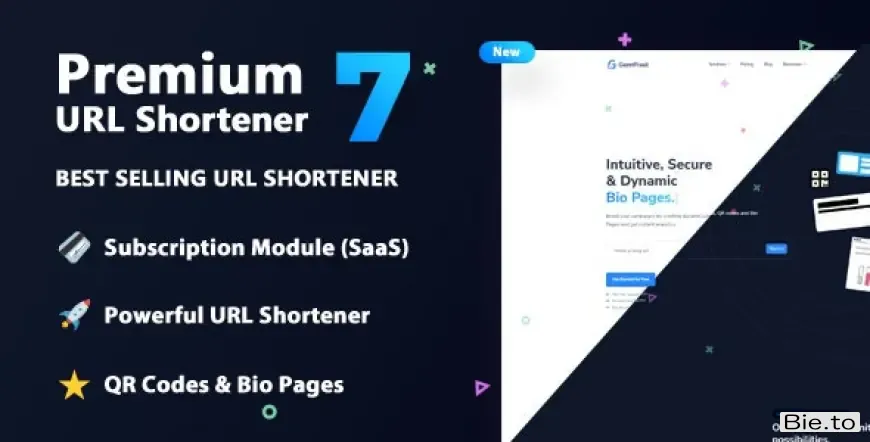 Premium URL Shortener - Link Shortener, Bio Pages & QR Codes v7.4.4 - Nulled