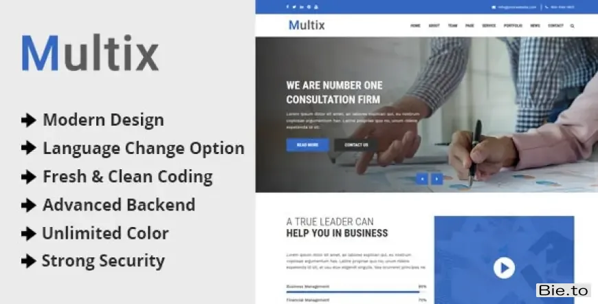 Multix - Multipurpose Website CMS Codeigniter v3.0 - Nulled