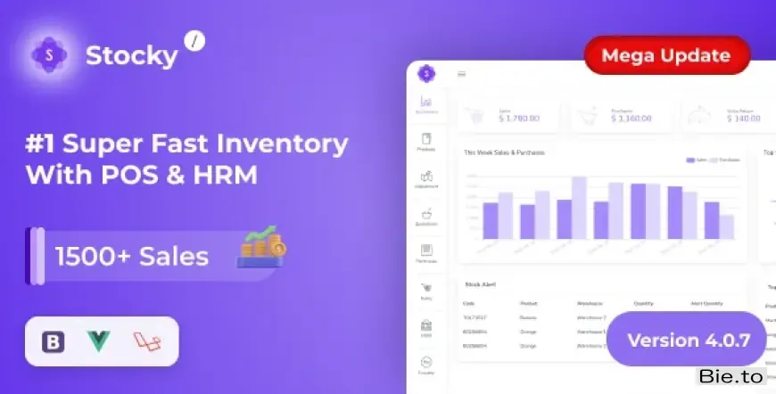 Stocky - POS with Inventory Management & HRM v4.0.8