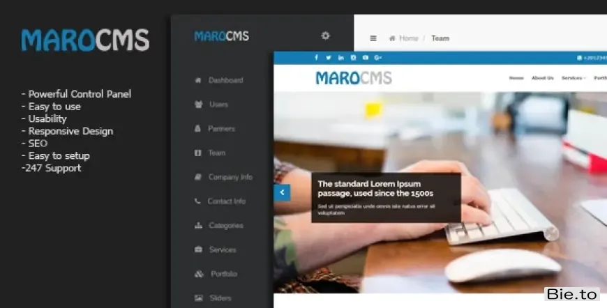 MaroCMS - Business CMS v3.1 - Nulled