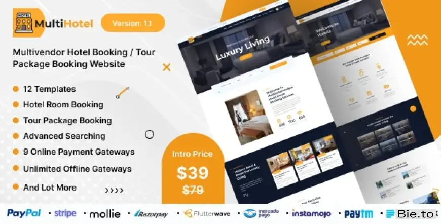 MultiHotel - Multivendor Hotel Booking / Tour Package Booking Website v1.1 - Nulled