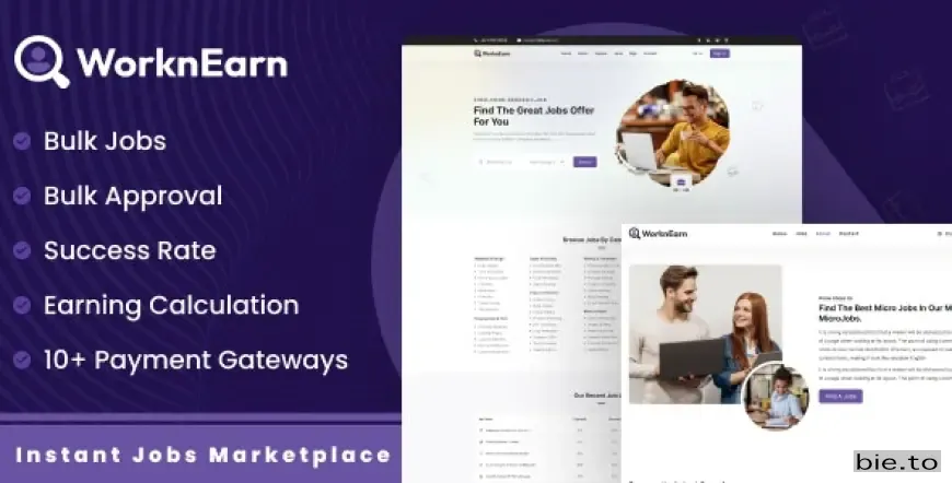 WorknEarn - Instant Jobs Marketplace v1.0.0 - Nulled