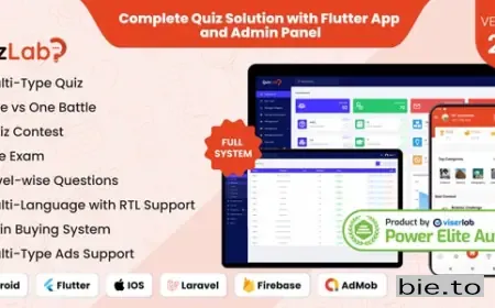 QuizLab - Complete Quiz Solution with Flutter App and Admin Panel