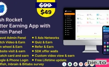 Cash Rocket – Flutter Online Earning App with Admin Panel