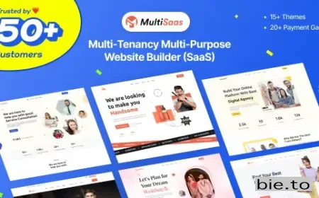 MultiSaas - Multi-Tenancy Multipurpose Website Builder