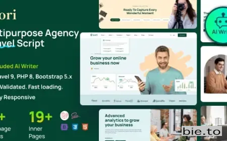 Iori - Business Website for Company, Agency, Startup with AI writer tool & shopping cart