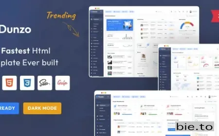 Dunzo - Bootstrap Admin Dashboard Html Template