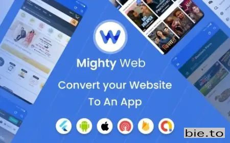 Mighty Web Webview: Web to App Convertor(Flutter + Admin Panel)