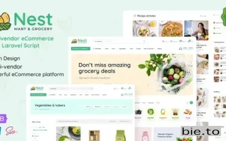 Nest - Multivendor Organic & Grocery Laravel eCommerce