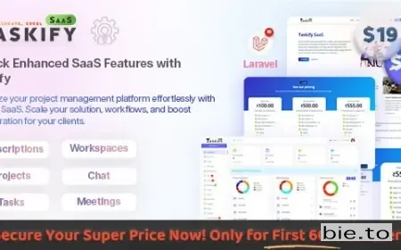 Taskify SaaS - Project Management System in Laravel