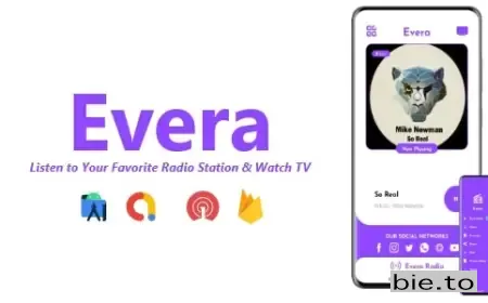 Evera - Single Station Radio & TV App | ADMOB, FIREBASE, ONESIGNAL