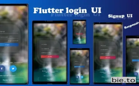 Flutter Login and Signup UI -responsive template -beautiful design