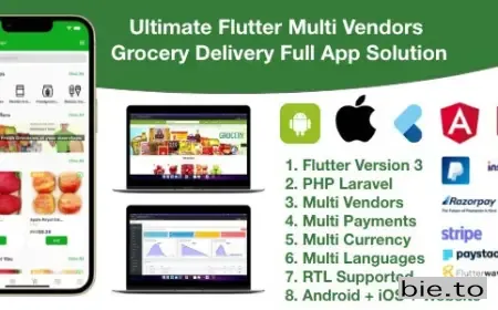 Grocery / delivery services / ecommerce multi vendors(android + iOS + website) flutter 3 / laravel