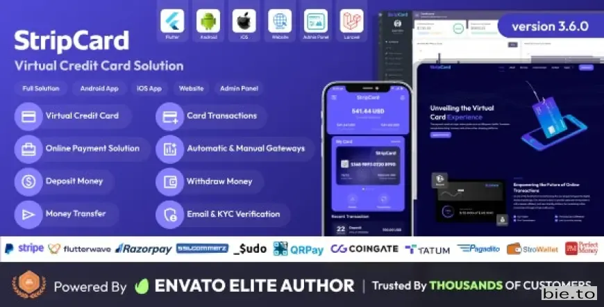 StripCard - Virtual Credit Card Solution v3.6.0 - Nulled
