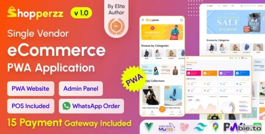 Shopperzz - PWA eCommerce CMS with POS & WhatsApp Ordering | Inventory Management v1.0