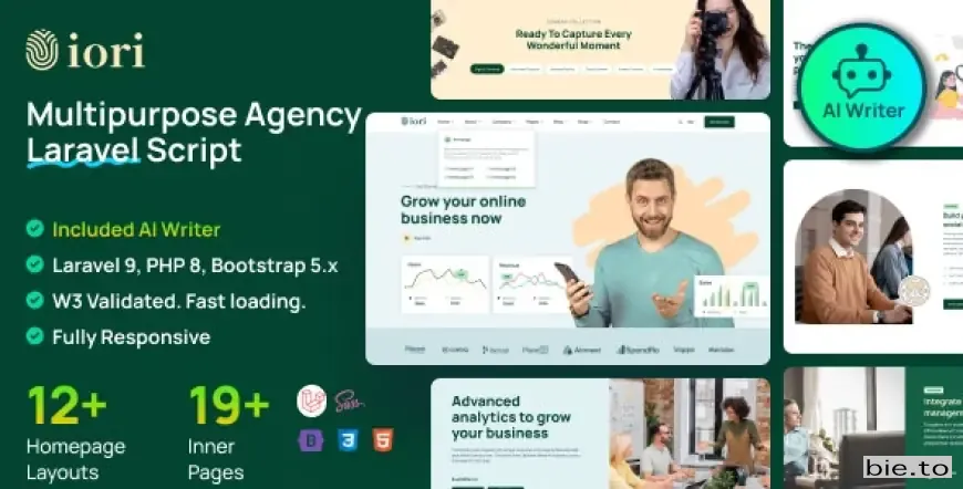 Iori - Business Website for Company, Agency, Startup with AI writer tool & shopping cart v1.7.6 - Nulled