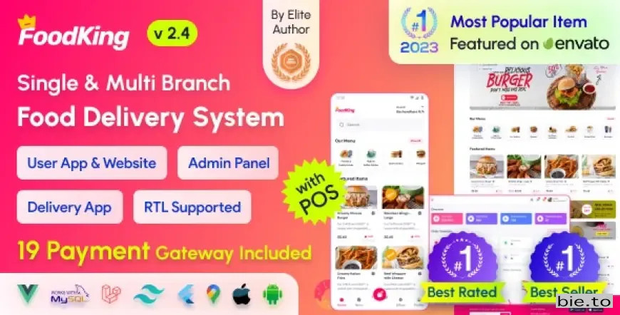 FoodKing - Restaurant Food Delivery System with Admin Panel & Delivery Man App - Restaurant POS v2.4 - Nulled