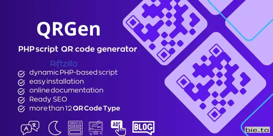 QRGen - Powerful PHP QR Code Generation Script v1.0