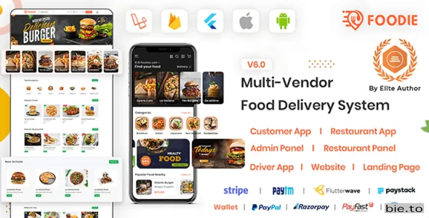 Foodie - UberEats Clone - Food Delivery App - Multiple Restaurant Food Delivery Flutter App v6.0