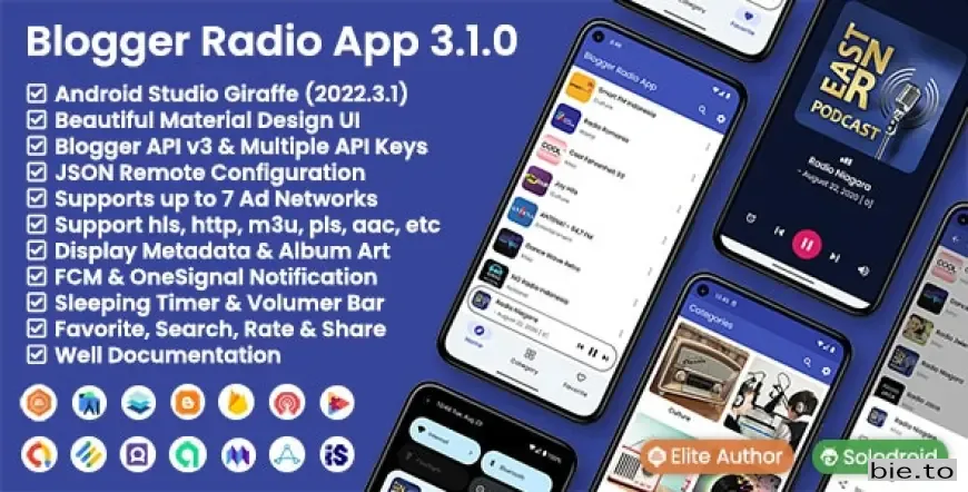 Blogger Radio App - Blogger API v3.1.0