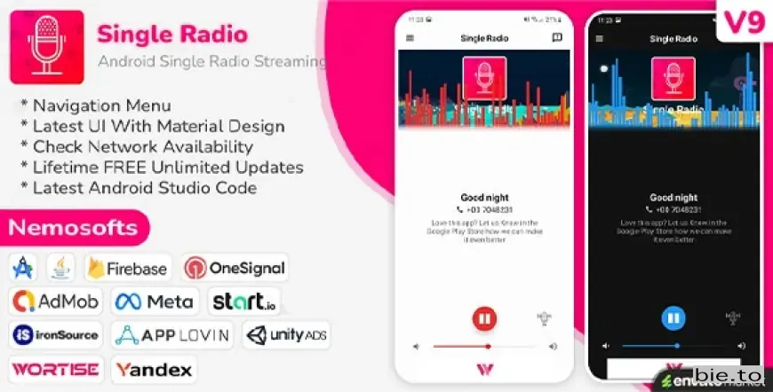 Android Radio - Single Radio Streaming App v9.0