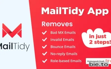 MailTidy - Email List Cleaner SAAS Application