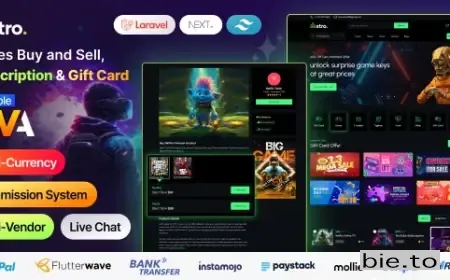 Axtro – Games Buy and Sell, Subscription & Gift Card Laravel Script