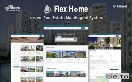 Flex Home - Laravel Real Estate Multilingual System