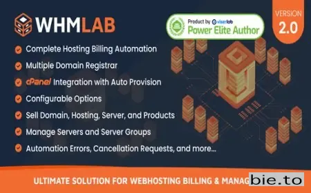 WHMLab - Ultimate Solution For WebHosting Billing And Management